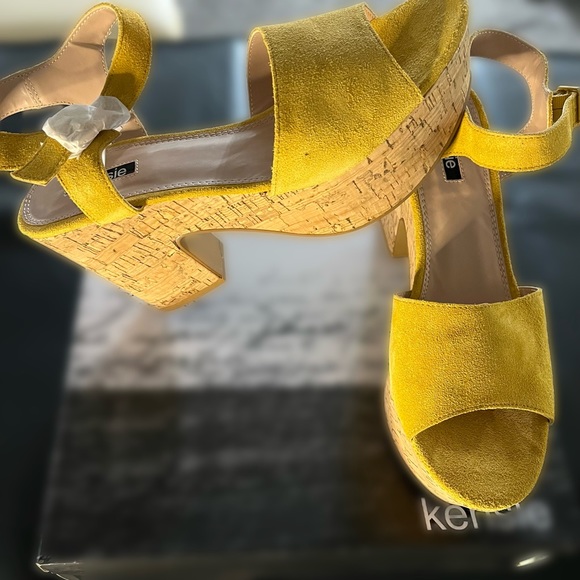 Kensie Shoes - Cork shoe heel size 10
